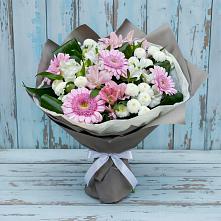 Букет цветов из:  Герберы, Альстромерии и Хризантемы #REPLACE_PRED# Починке
