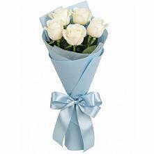 Букет 5 Белых роз Проуд в Починке