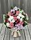 Букет цветов из: Альстромерии, Гвоздики, Розы и Хризантемы в Починке
