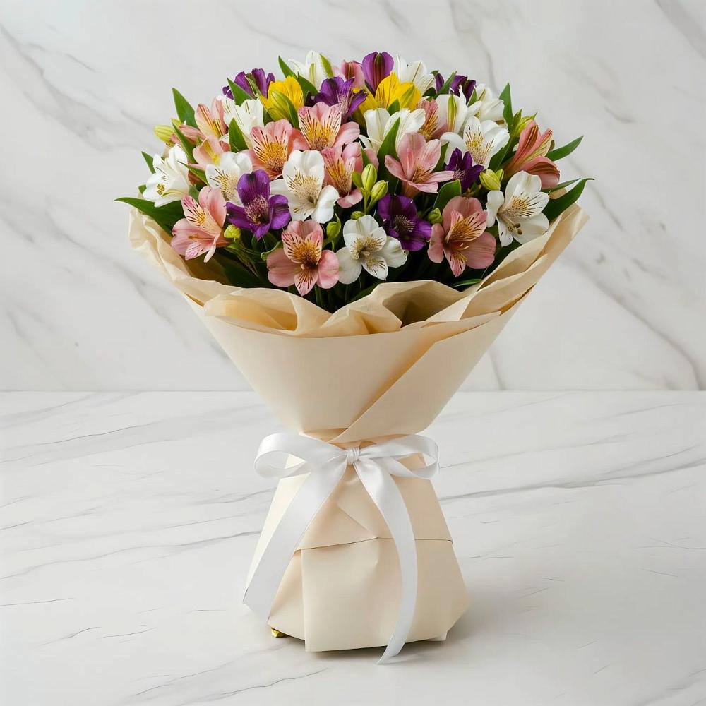 Букет цветов из: Альстромерии в Починке