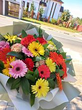 Букет цветов из:  Герберы #REPLACE_PRED# Починке