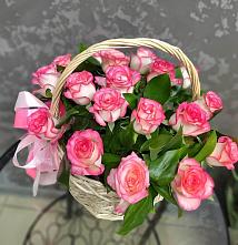 Цветочная композиция из Розы в корзине #REPLACE_PRED# Починке