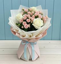 Букет цветов из:  Розы в Починке
