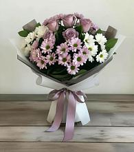 Букет цветов из:  Хризантемы и Розы в Починке