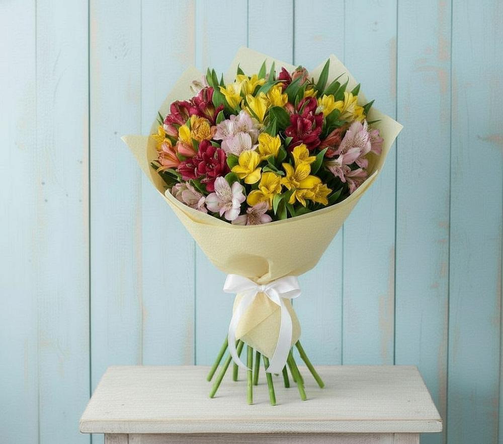 Букет цветов из: Альстромерии в Починке