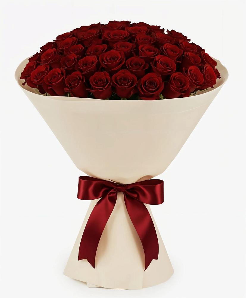 Букет 101 Бордовая роза Блэк Бакарра в Починке