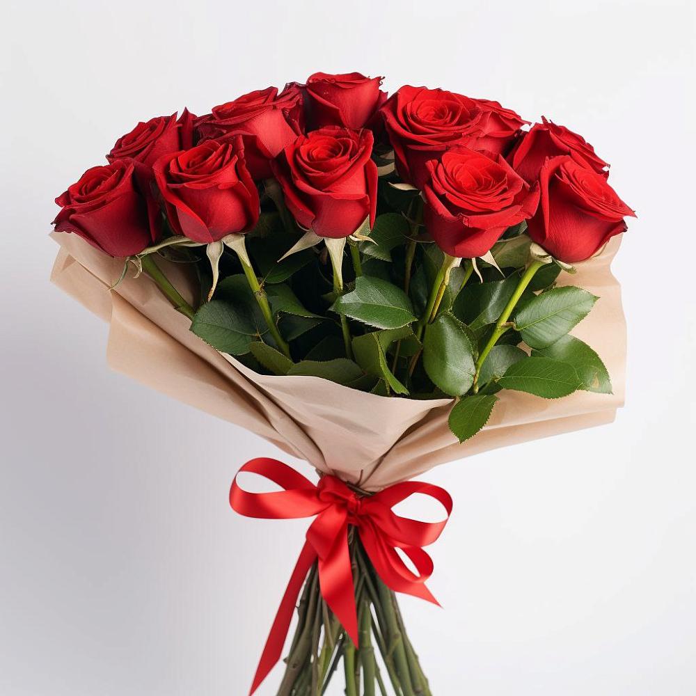 Букет 11 Красных роз Эдлесс Лав в Починке