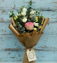 Букет цветов из:  Розы и Лизиантусы #REPLACE_PRED# Починке